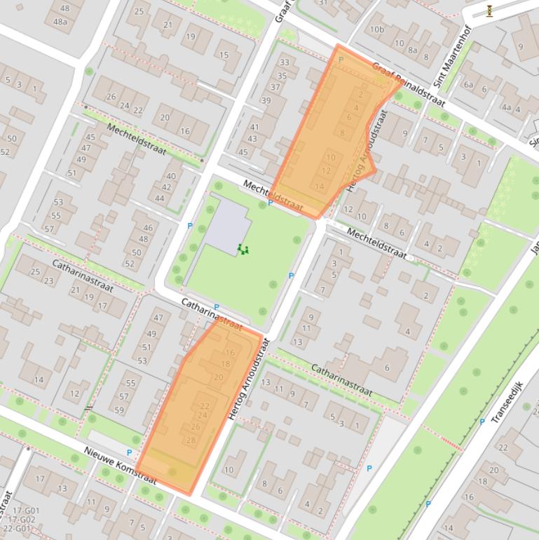 Kaart van postcodegebied 6915XL.