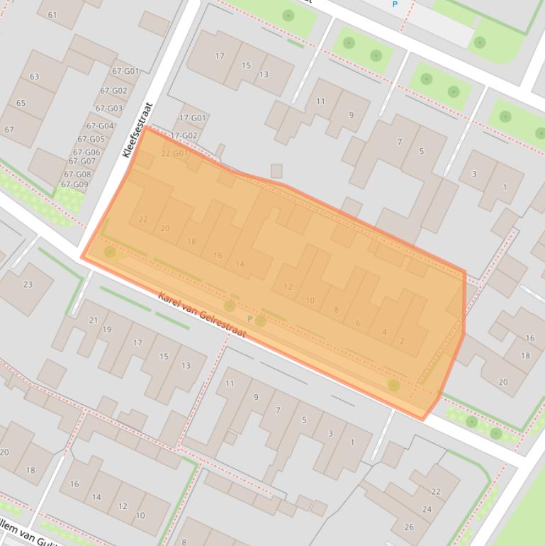 Kaart van postcodegebied 6915XN.