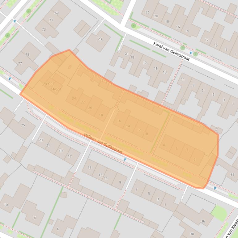 Kaart van postcodegebied 6915XR.