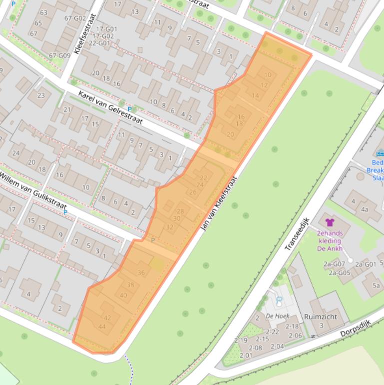 Kaart van postcodegebied 6915XW.