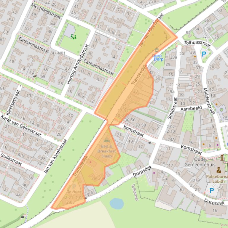 Kaart van postcodegebied 6915XX.