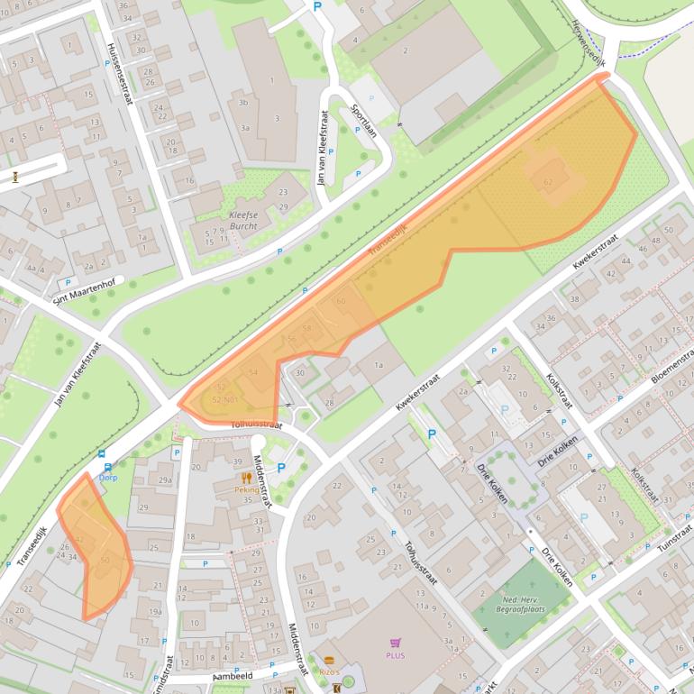 Kaart van postcodegebied 6915XZ.