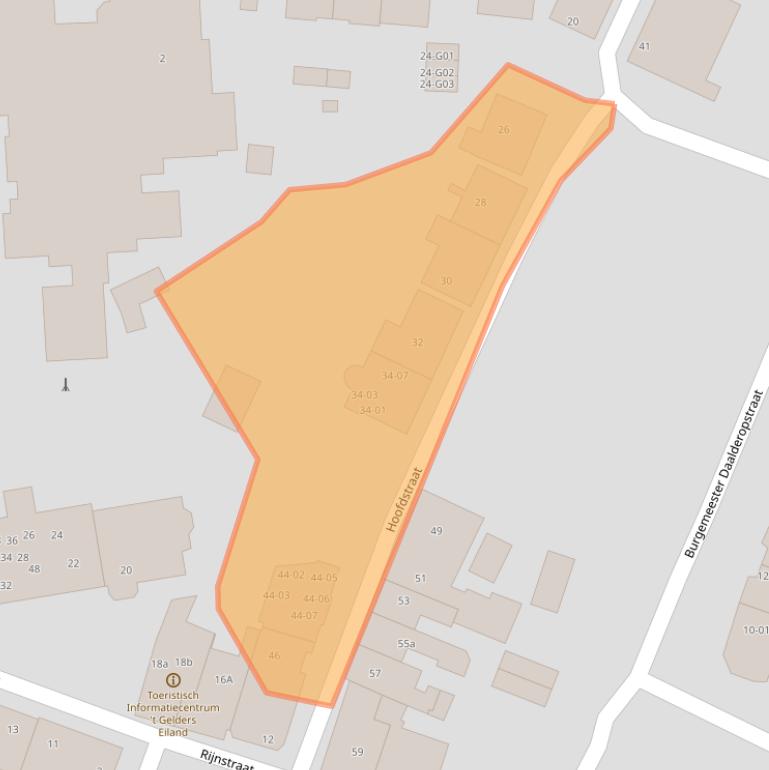 Kaart van postcodegebied 6916AR.