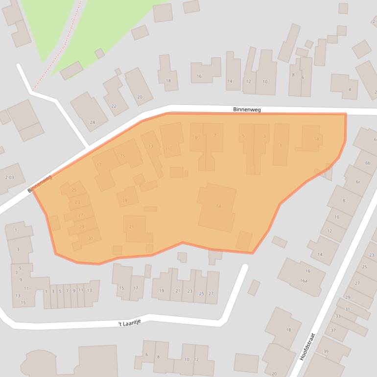 Kaart van postcodegebied 6916AS.