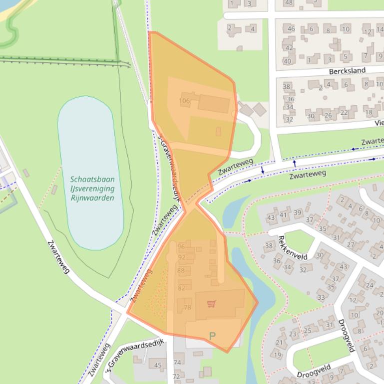 Kaart van postcodegebied 6916AZ.