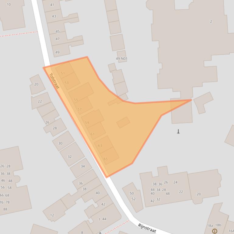 Kaart van postcodegebied 6916BB.