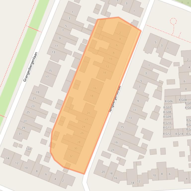 Kaart van postcodegebied 6916BP.