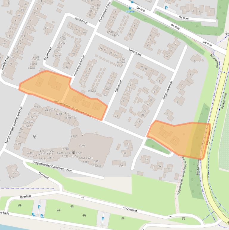 Kaart van postcodegebied 6916CC.