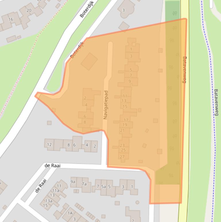 Kaart van postcodegebied 6916DA.