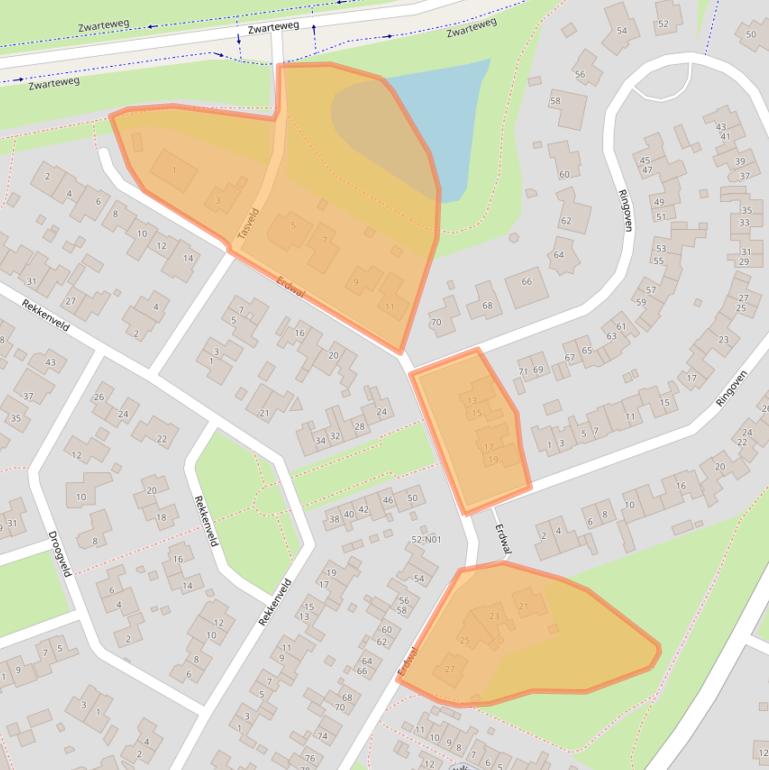 Kaart van postcodegebied 6916LD.