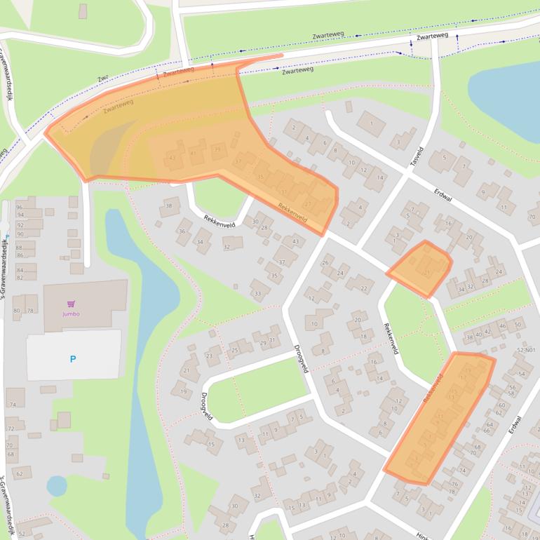 Kaart van postcodegebied 6916LG.