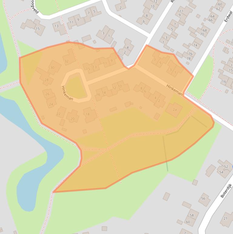 Kaart van postcodegebied 6916LL.