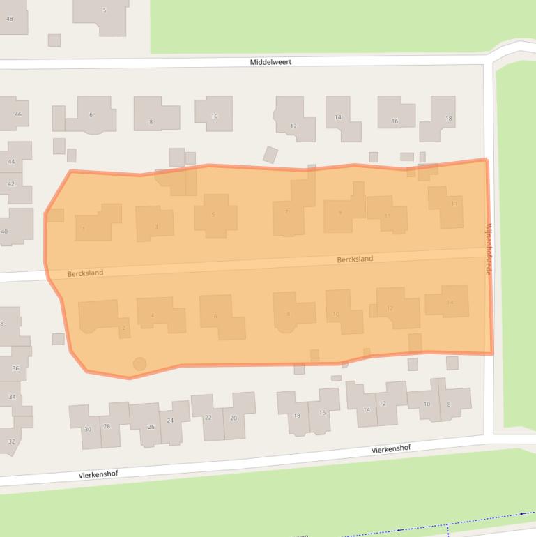 Kaart van postcodegebied 6916MD.