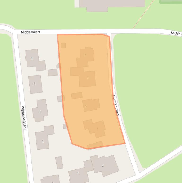 Kaart van postcodegebied 6916MH.