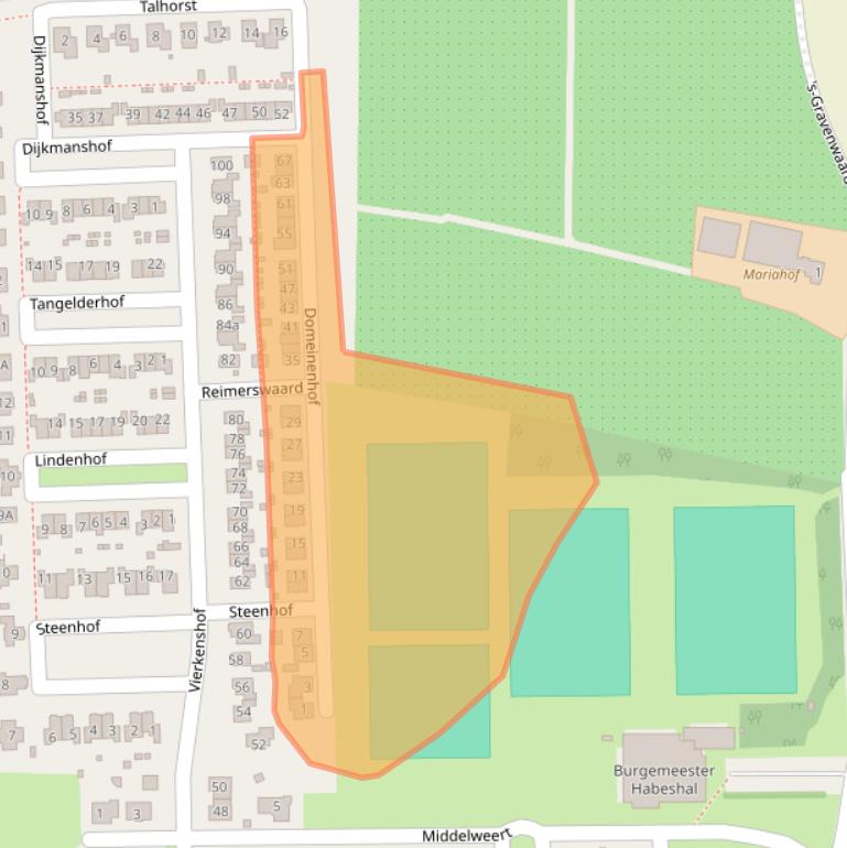 Kaart van postcodegebied 6916MK.