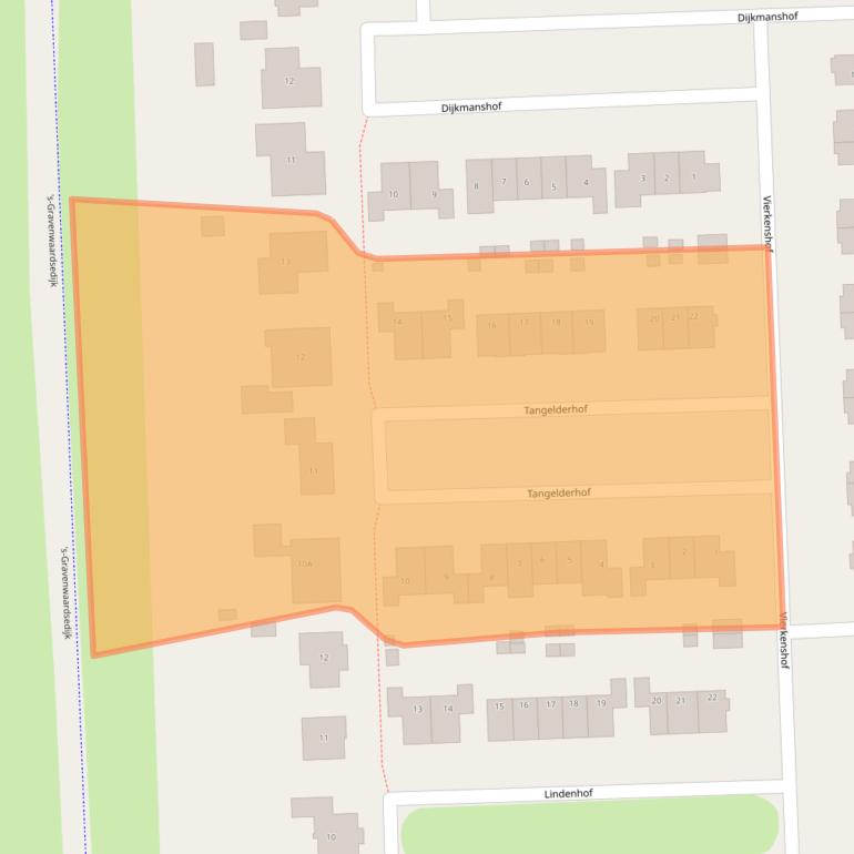 Kaart van postcodegebied 6916MP.