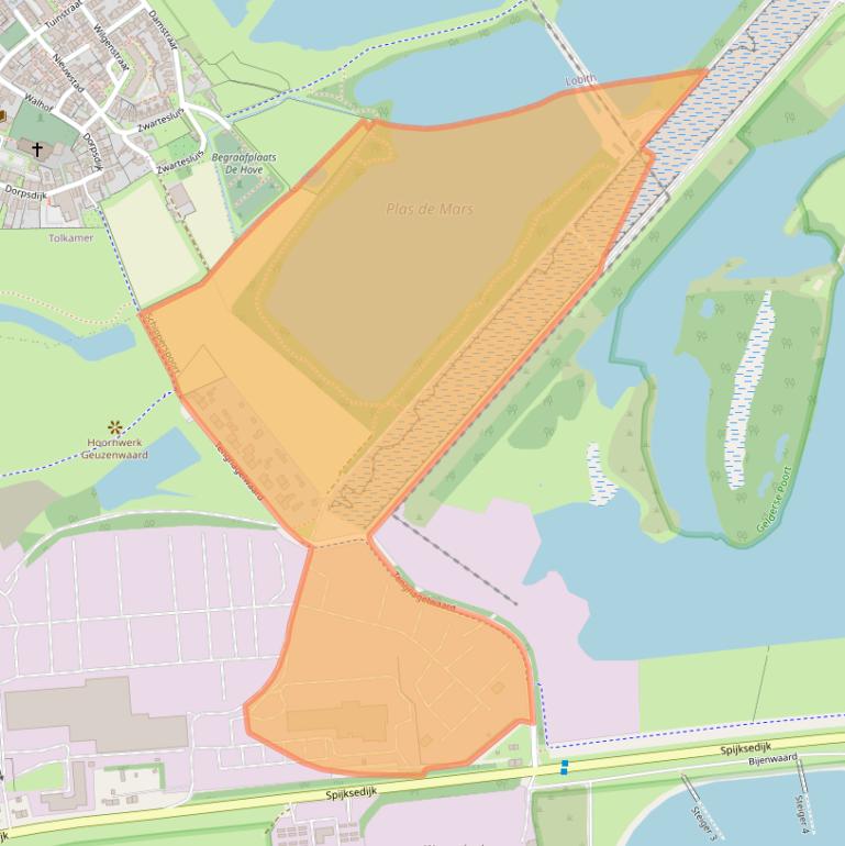 Kaart van postcodegebied 6917AE.