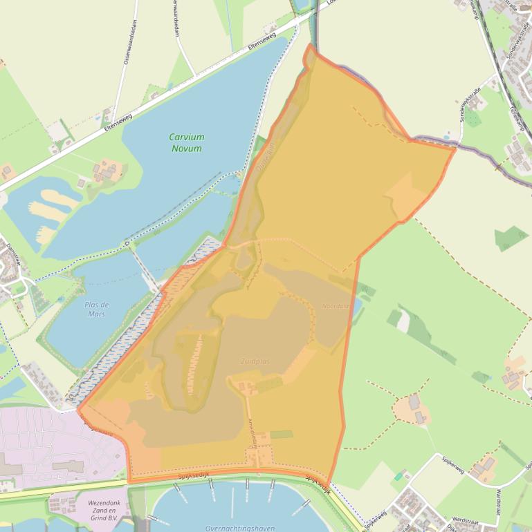 Kaart van postcodegebied 6917AG.