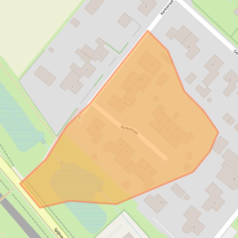 Kaart van postcodegebied 6917AJ.