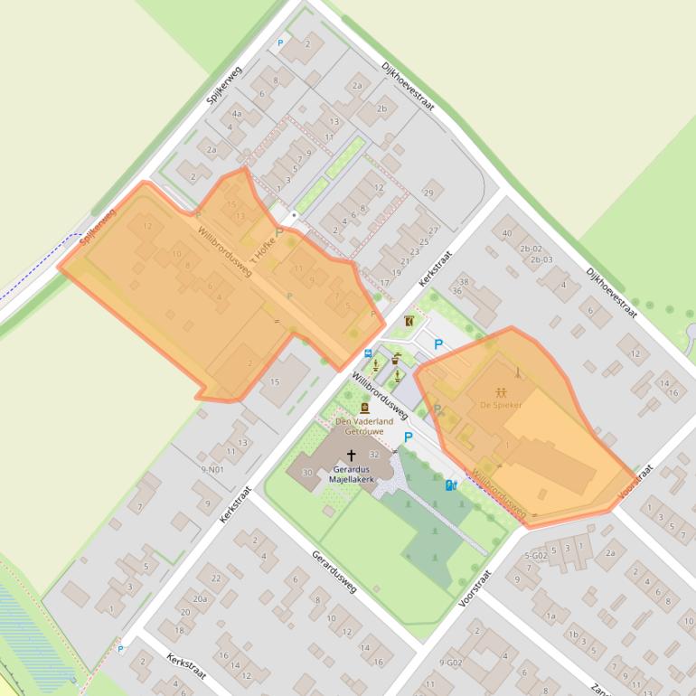 Kaart van postcodegebied 6917AM.