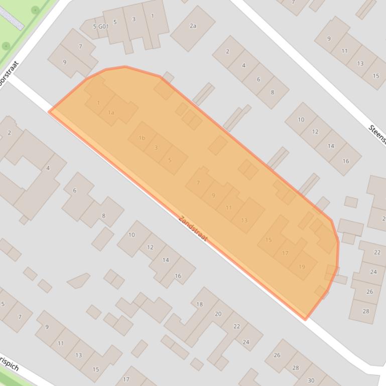Kaart van postcodegebied 6917AR.