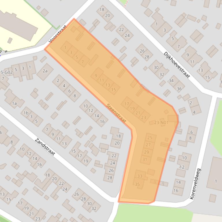 Kaart van postcodegebied 6917AT.