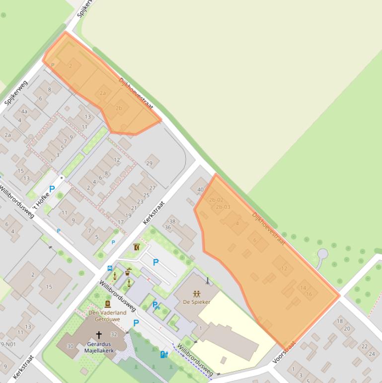 Kaart van postcodegebied 6917BB.