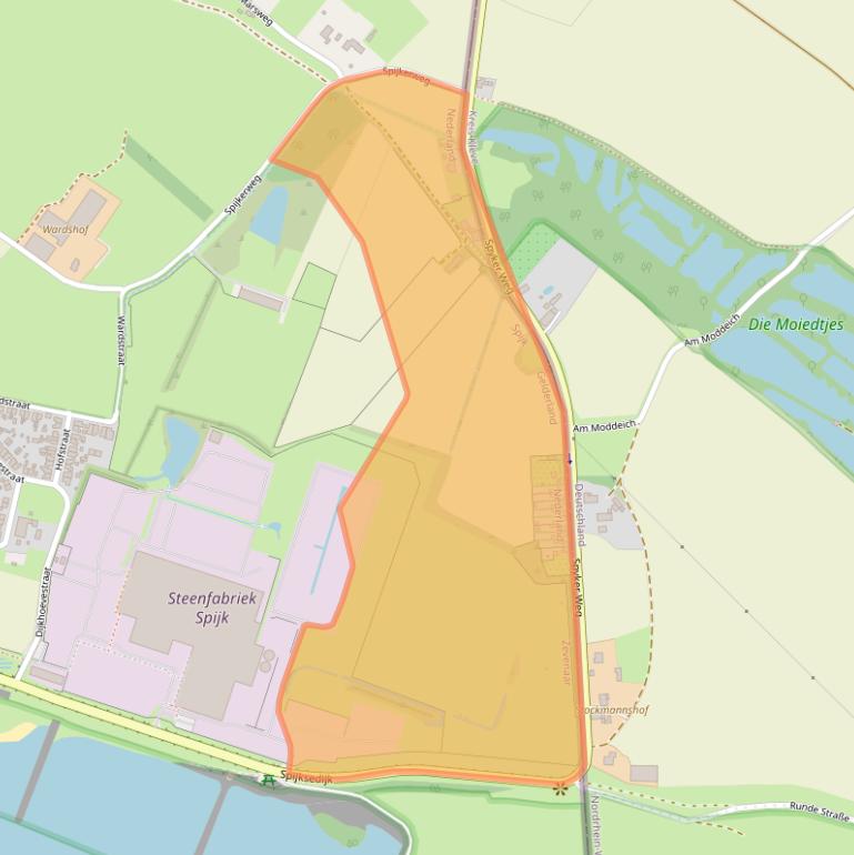 Kaart van postcodegebied 6917BK.