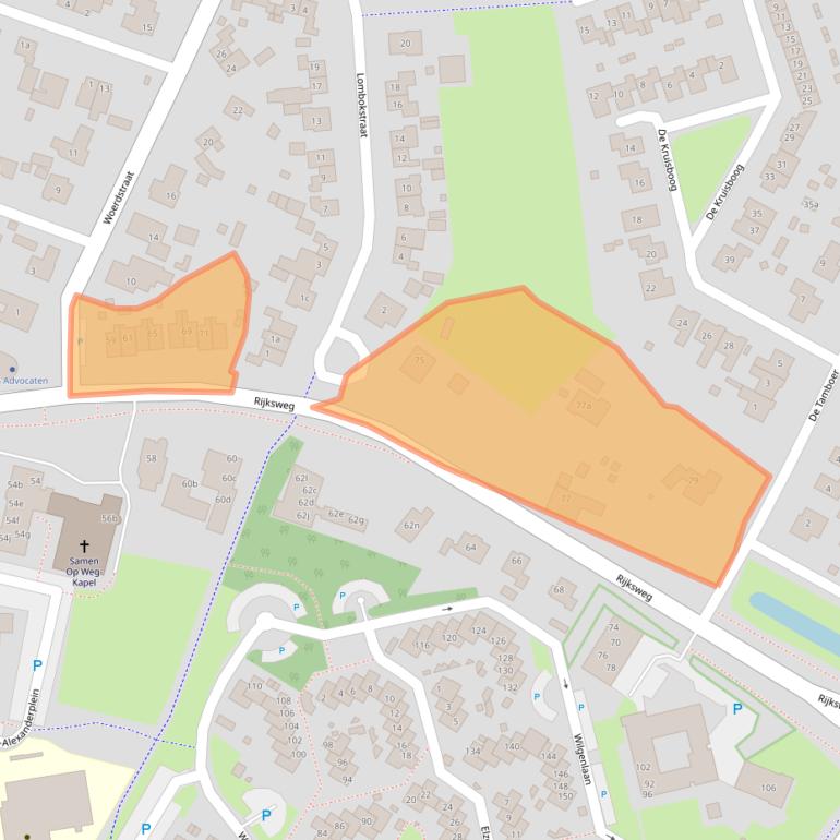 Kaart van postcodegebied 6921AD.