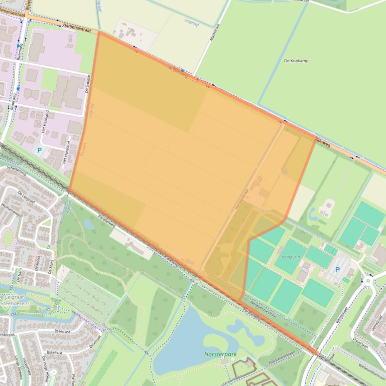 Kaart van postcodegebied 6921AM.