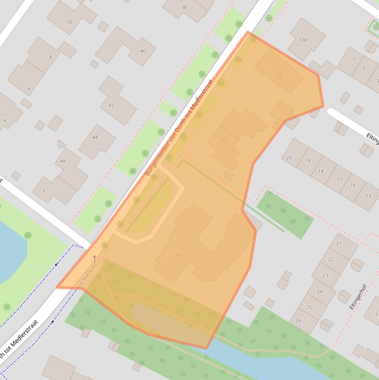 Kaart van postcodegebied 6921AW.