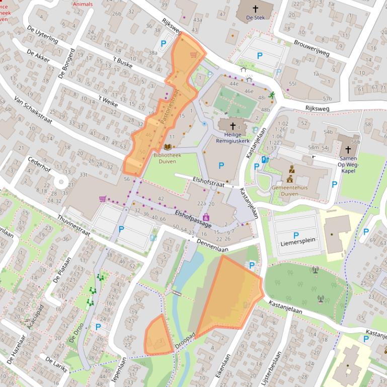 Kaart van postcodegebied 6921BX.