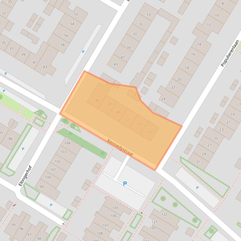 Kaart van postcodegebied 6921CV.