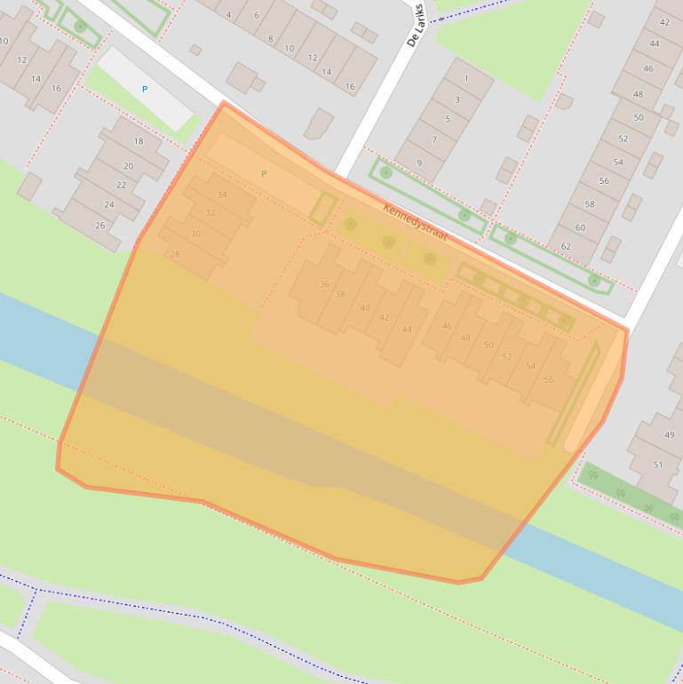 Kaart van postcodegebied 6921CX.