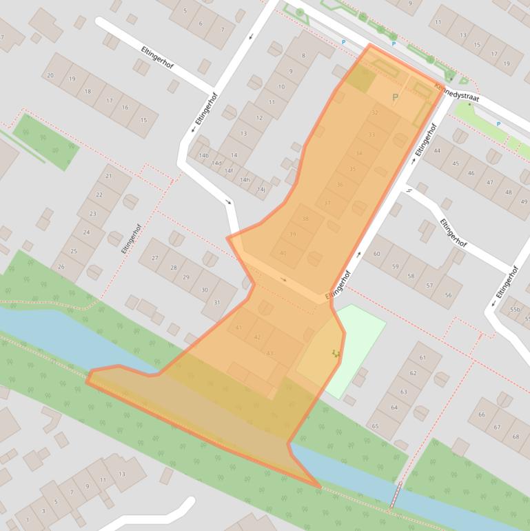 Kaart van postcodegebied 6921DC.