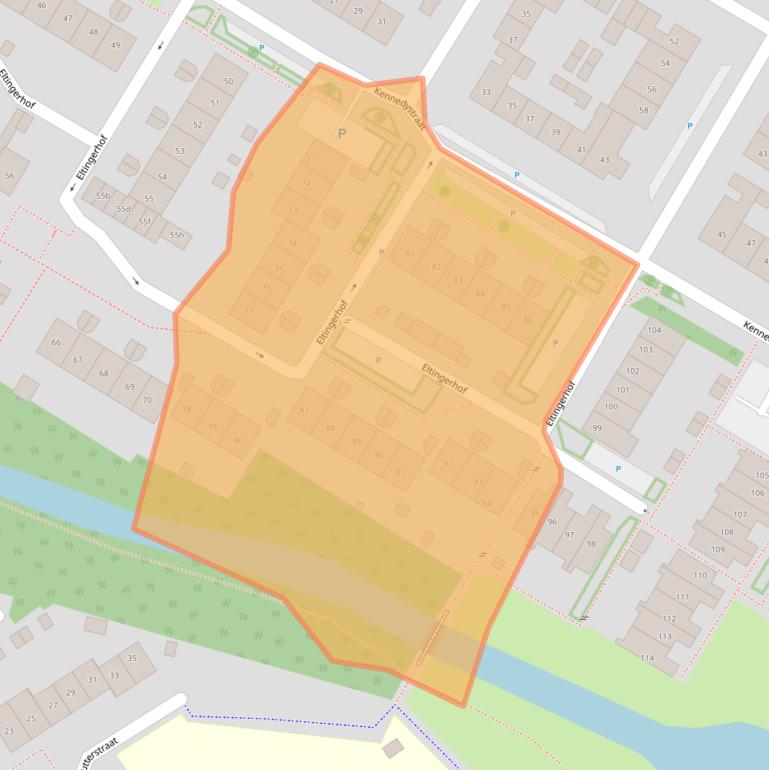 Kaart van postcodegebied 6921DG.