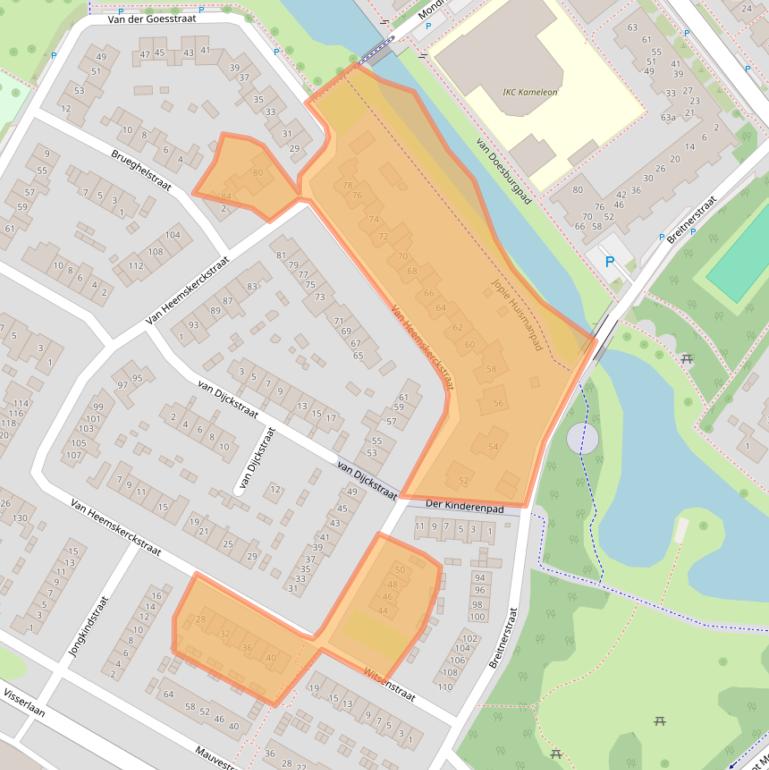 Kaart van postcodegebied 6921DK.