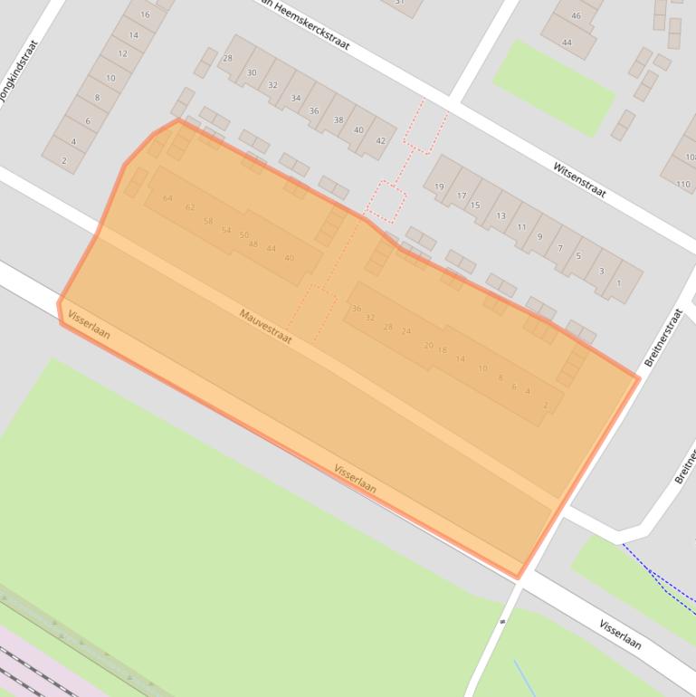 Kaart van postcodegebied 6921DV.