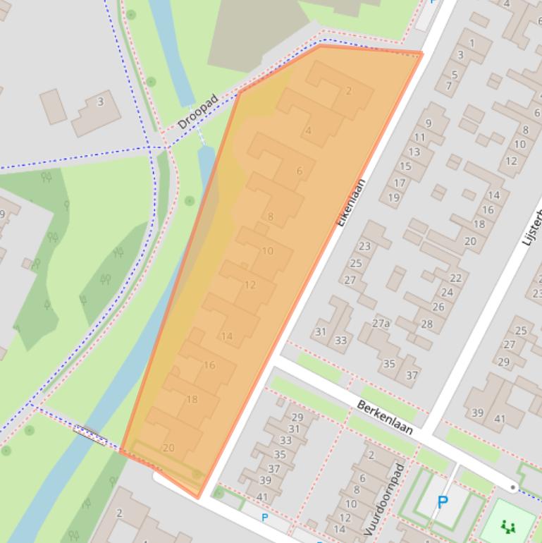 Kaart van postcodegebied 6921EB.