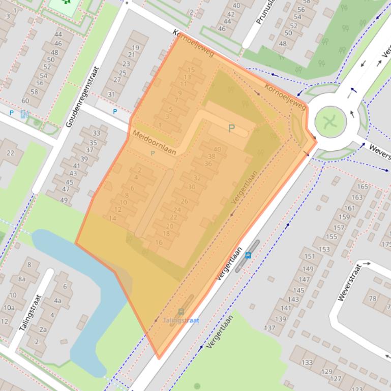 Kaart van postcodegebied 6921EL.