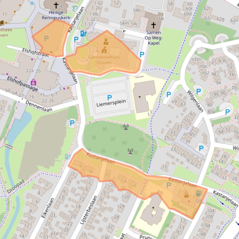 Kaart van postcodegebied 6921ES.