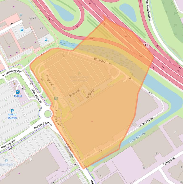 Kaart van postcodegebied 6921EV.