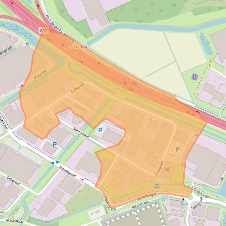 Kaart van postcodegebied 6921EW.