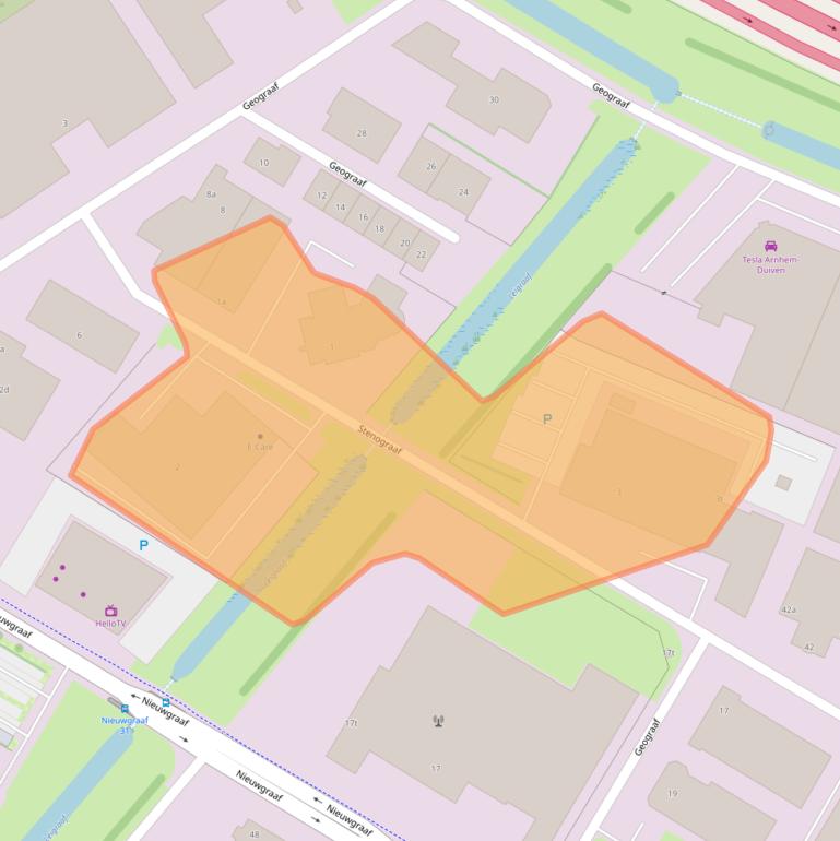 Kaart van postcodegebied 6921EX.