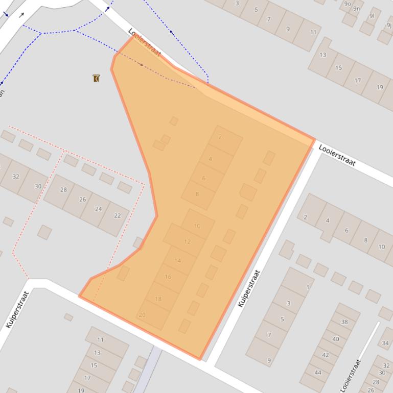 Kaart van postcodegebied 6921GL.