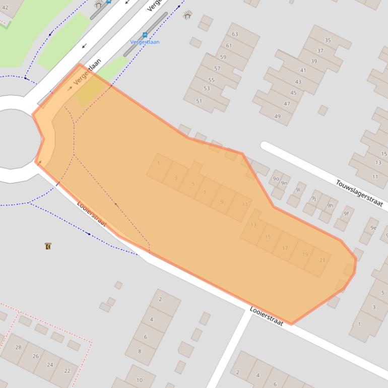 Kaart van postcodegebied 6921GP.