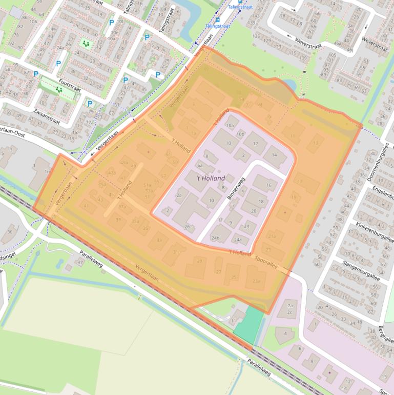 Kaart van postcodegebied 6921GX.