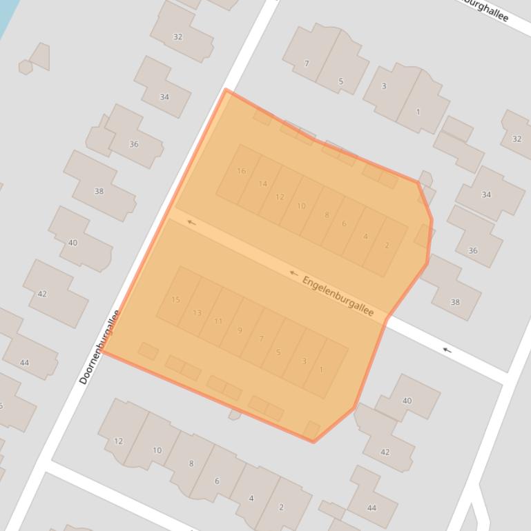 Kaart van postcodegebied 6921HC.