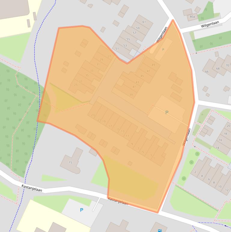 Kaart van postcodegebied 6921HE.