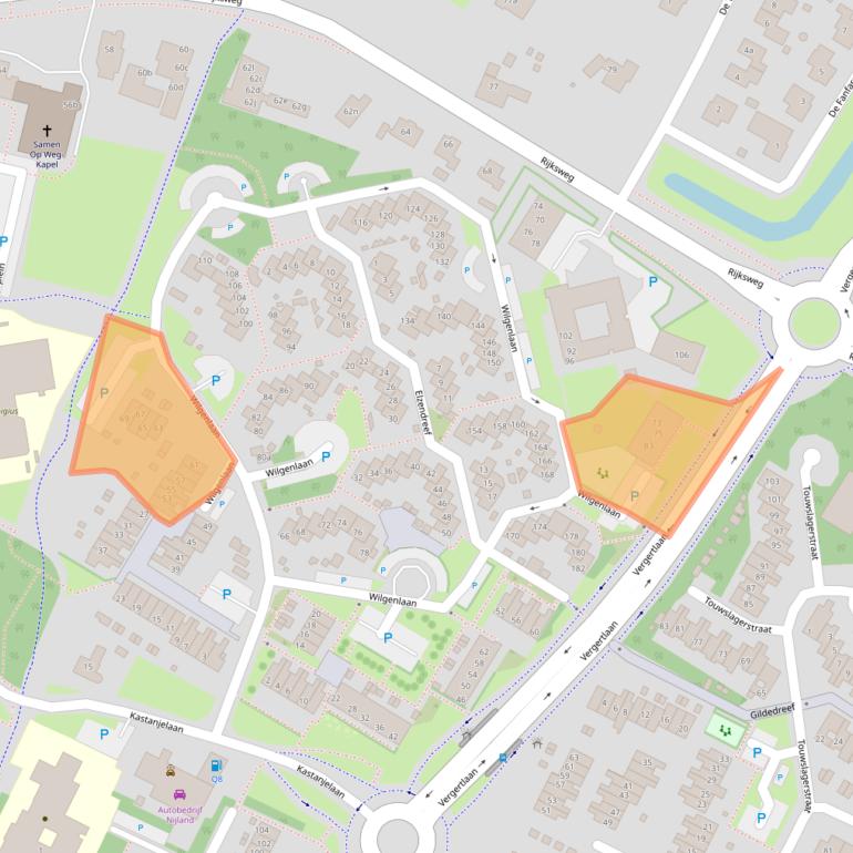 Kaart van postcodegebied 6921HG.